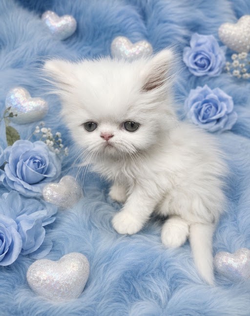 White Male Persian Kitten
