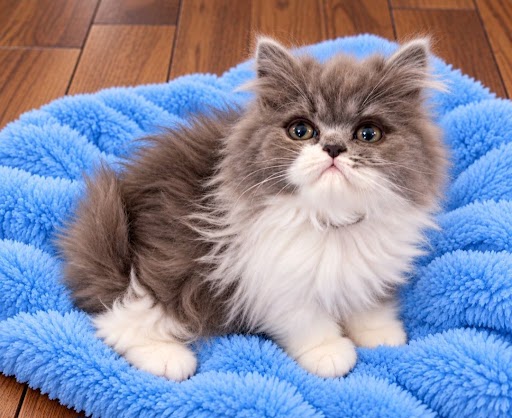 Blue & White Bicolor Male Persian kitten