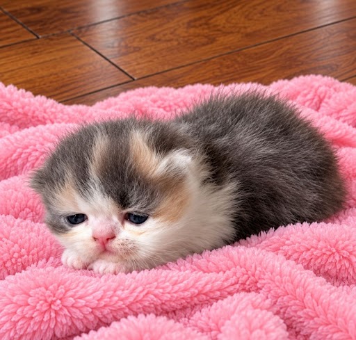 Dilute Calico Female Persian Kitten