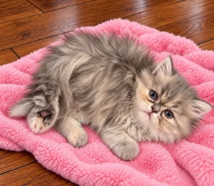 Blue Golden Female Persian Kitten
